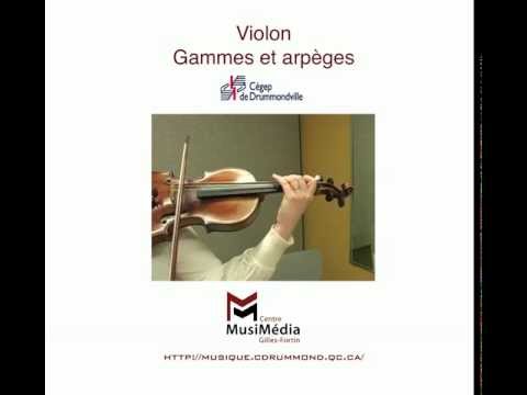 Violon  Gammes et arpèges