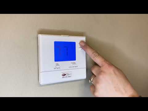 Part of a video titled How To Use PRO1 T701 Thermostat - YouTube