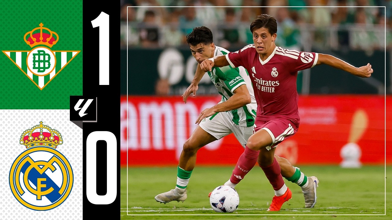 Real Betis Balompié 1 - 0 Real Madrid CF highlights