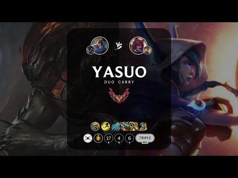 Yasuo ADC vs Xayah - KR Grandmaster Patch 13.15