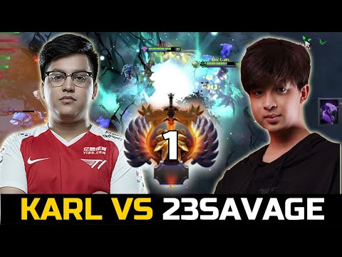 23SAVAGE VS BLACKLIST.KARL - TOP 1 SEA LONE DRUID VS OUTWORLD DOTA 2