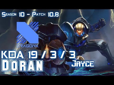 DRX Doran JAYCE vs AATROX Top - Patch 10.8 KR Ranked