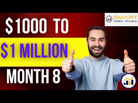 Million Dollar Challenge || Month 8 - Turn $1000 TO $1 MILLION - Smart Forex Trading