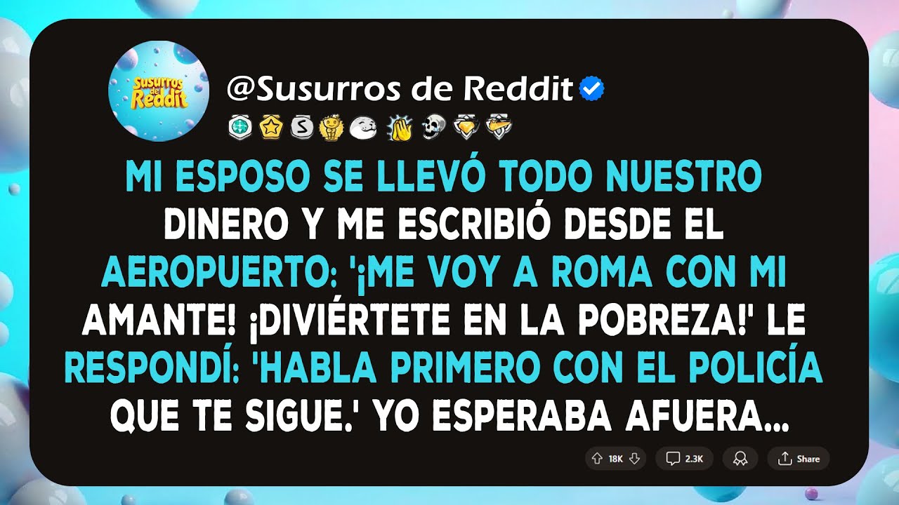 Mi esposo se llevó todo nuestro dinero y me escribió desde el aeropuerto: '¡Me voy a Roma con mi...