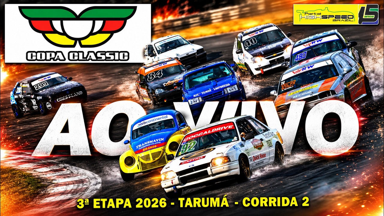 🔴 COPA CLASSIC | Corrida 2 | 2ª Etapa 2026 | Tarumã (RS) | Ao Vivo