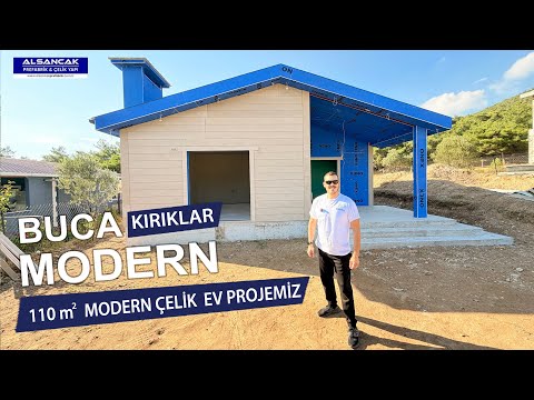 Buca Kırıklarda 110 Metrekare 2+1 Modern Çelik Yapı Projemiz | Alsancak Prefabrik & Çelik Yapı