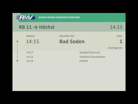 [S-Bahn Rhein-Main] Ansagen RB11 Bad Soden - Höchst