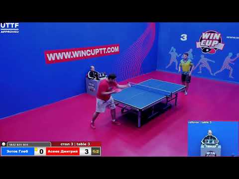 Зотов Глеб 1-3 Асеев Дмитрий Турнир Восток 3 WIN CUP 21.11.20  Зал 3
