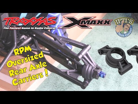 #04 Traxxas X-MAXX 8S - RPM Oversized Rear Axle/Hub Carriers - INSTALL