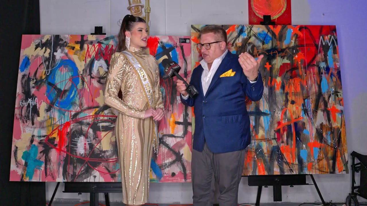 Model Valeria Miss Hispanic 2025 interviewed  @artheartsfashion Art Basel