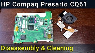 HP Compaq Presario CQ61 Disassembly, Fan Cleaning, and Thermal Paste Replacement Guide