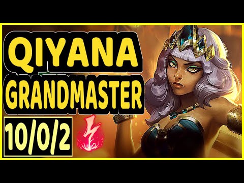 MAGIFELIX (QIYANA) - 10/0/2 KDA GAMEPLAY - EUW Ranked GRANDMASTER