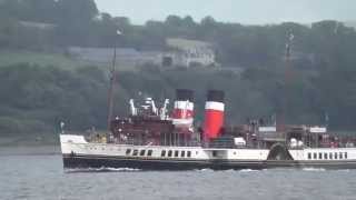 preview picture of video 'PS Waverley Approaching Rothesay'