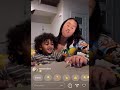 Queen Naija Being Goofy With CJ Legend On Live