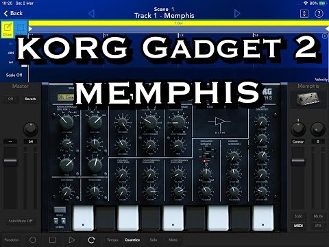KORG Gadget 2 - Let's Look at the NEW Memphis Gadget (iMS-20) - iPad Demo