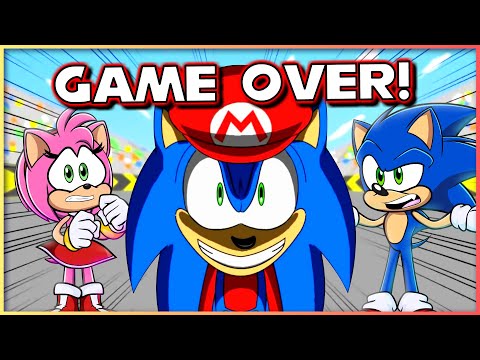 Sonic and Amy REACT to "Sonic in Mario Kart Animation - Game Shenanigans" by Mike Bettencourt