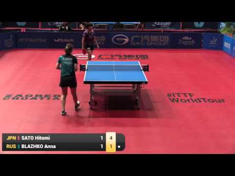 2015 ZAGREB OPEN U21 R16 SATO Hitomi JPN vs BLAZHKO Anna RUS