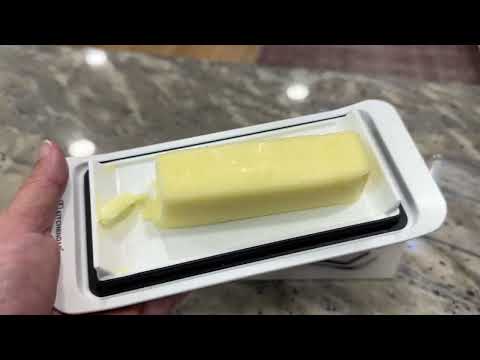 KITCHENDAO Airtight Butter Dish with Lid for Countertop and Fridge