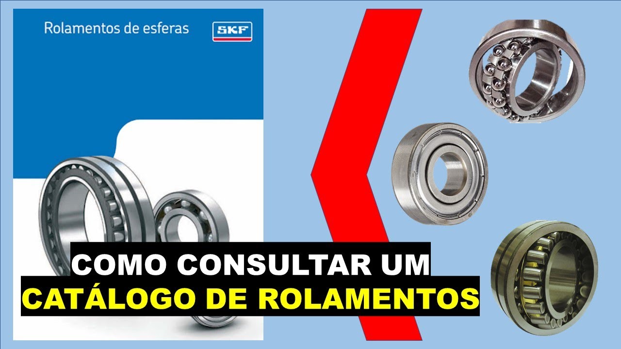 Como encontrar a numeração de rolamentos em um catálogo