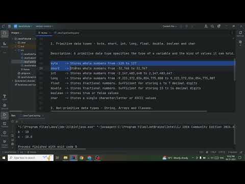 Java Type Casting Widening Type Casting Implicit Casting Narrow Type Casting Explicit Casting