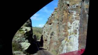 preview picture of video 'From cab Dg772 up Taieri Gorge (1)'