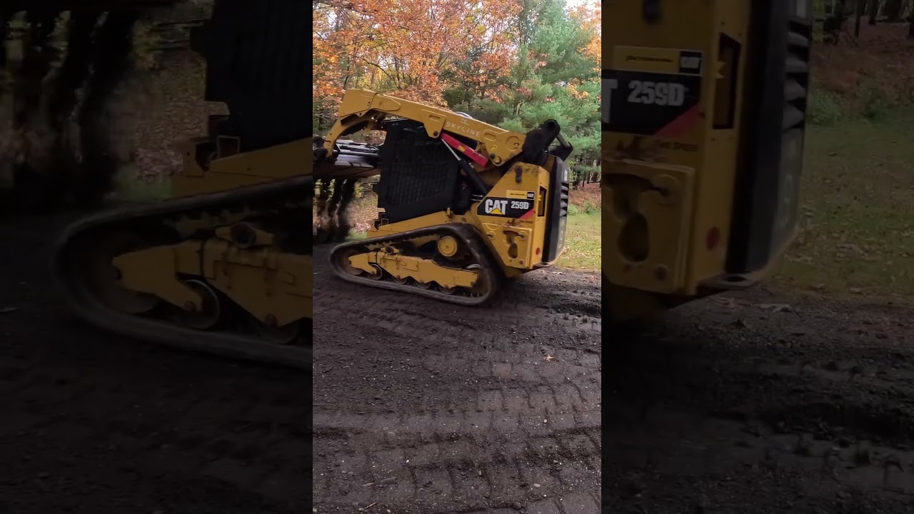 Caterpillar 259D This Is the Best Way To Spread Gravel #shorts #machine #tips