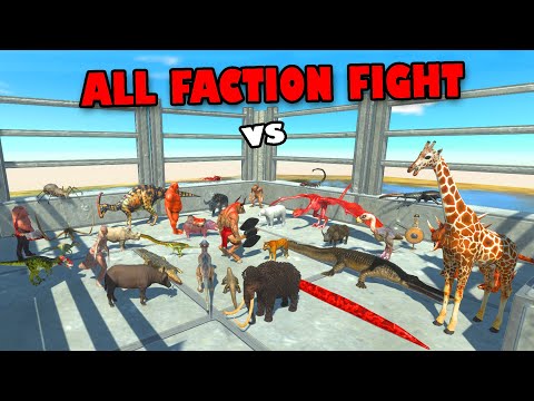 ARBS ALL FACTIONS FIGHT TOURNAMENT with SHINCHAN and CHOP in Animal Revolt Battle Simulator