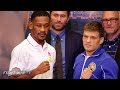 DANIEL JACOBS VS. SERGIY DEREVYANCHENKO - FULL FINAL PRESS CONFERENCE & FACE OFF VIDEO