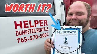 Is BBB Accreditation Worth It for Your Small Dumpster Business