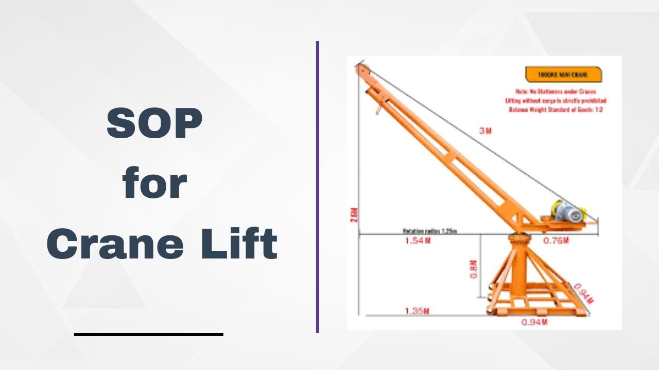 SOP for Crane Lift