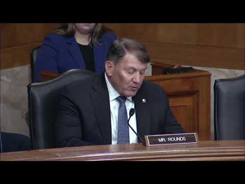 Rounds Gives Opening Remarks at a Senate Committee on Indian Affairs Hearing