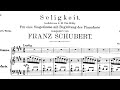 Seligkeit (E Major), Franz Schubert, Piano Accompaniment
