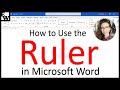 How To Use The Ruler In Microsoft Word