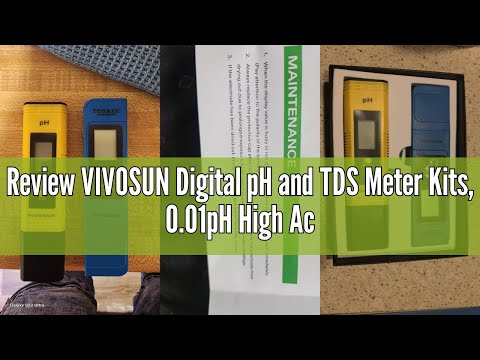 Review VIVOSUN Digital pH and TDS Meter Kits, 0.01pH High Accuracy Pen Type pH Meter ± 2% Readout Ac