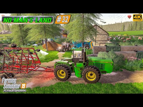 Creating a New Field. Spreading Manure & Lime. Cultivating ⭐ No Man's Land #32 ⭐ FS19 4K Timelapse