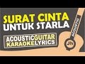 Virgoun - Surat Cinta Untuk Starla ( Karaoke Acoustic ) I Jhacoustic