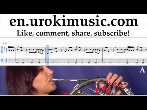 How to Play French Horn Clean Bandit - Rockabye ft Sean Paul Anne-Marie Tabs Part#2 um-i352