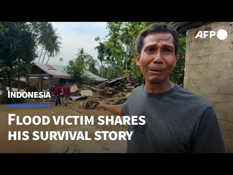 Video | 'Swept under': Indonesia flood victim tells survival story | AFP