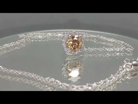 MJW Jewelry Display: Champaign Moissanite Set