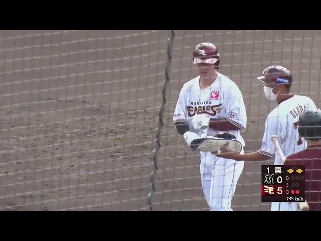 【ファーム】満塁のチャンスで決めた!! イーグルス・伊藤裕季也 ライトへの2点タイムリーヒット!! 2022年9月17日  東北楽天ゴールデンイーグルス 対 千葉ロッテマリーンズ