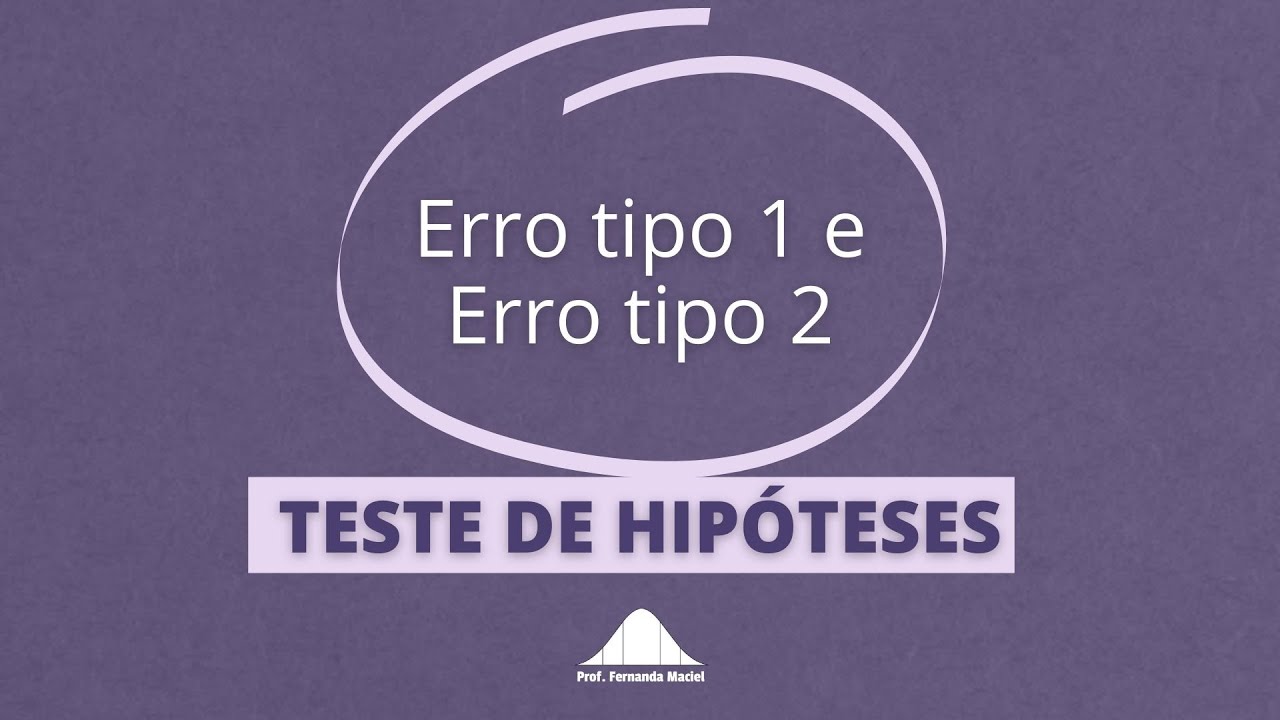 Erro Tipo I e Erro Tipo II | Prof. Fernanda Maciel