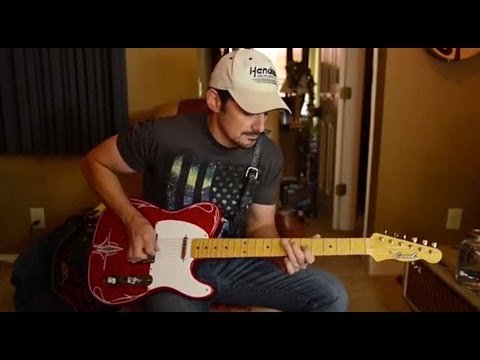 Brad Paisley Demos Crook Custom Red Sparkle T-Style Guitar