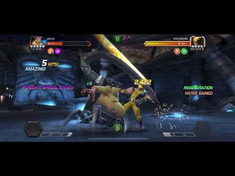 Mojo Destroy Wolverine in ROL Mcoc unbelievable degeneration damage !