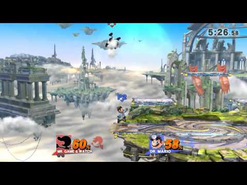 Super Smash Bros 4/WiiU ||Plusk(Mr. G&W)vs JoKeR(Dr. Mario)||