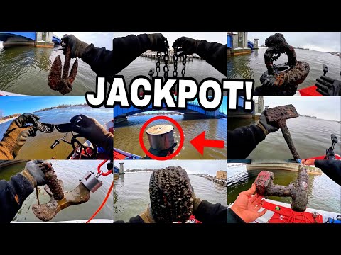 Ultimate 1 Hour FROZEN Winter Magnet Fishing JACKPOT!