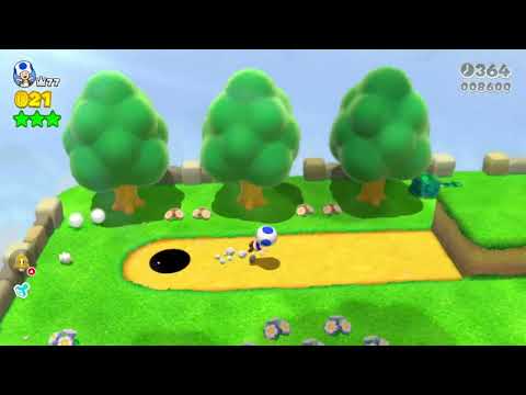 Super Mario 3D World (Switch) 7-2 Itemless Speedrun - Time: 39 (TWR)