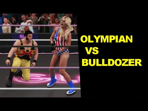 GLOW 1985 Olympian vs Bulldozer - Mixed Match