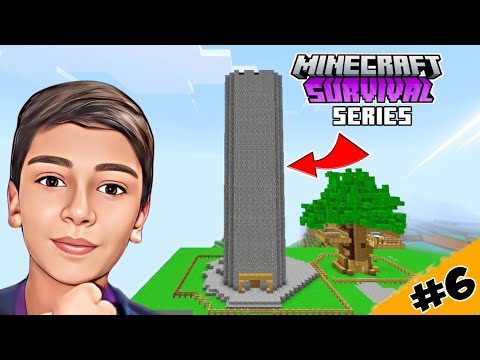 Minecraft PE Survival Series Episode #6 In Hindi -I Build Huge Tower In My World -YesMcBoiz
