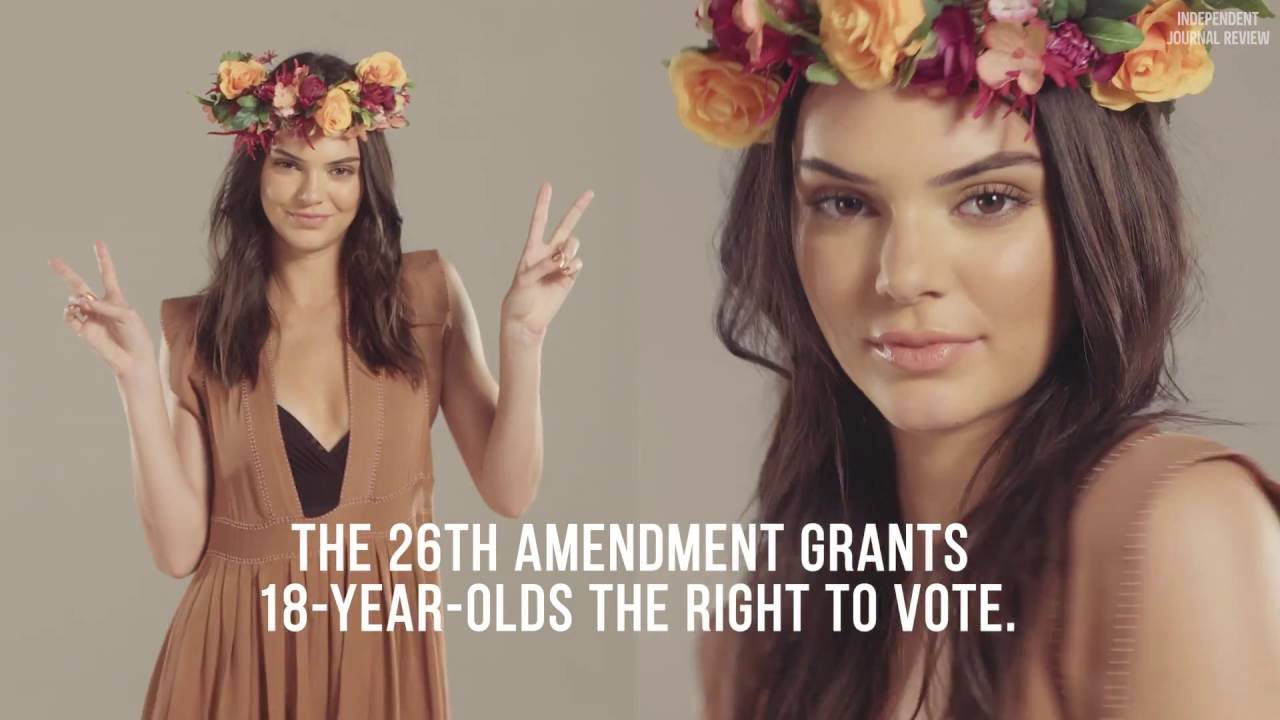 Kendall Jenner on Millennials Voting Through The Ages - YouTube