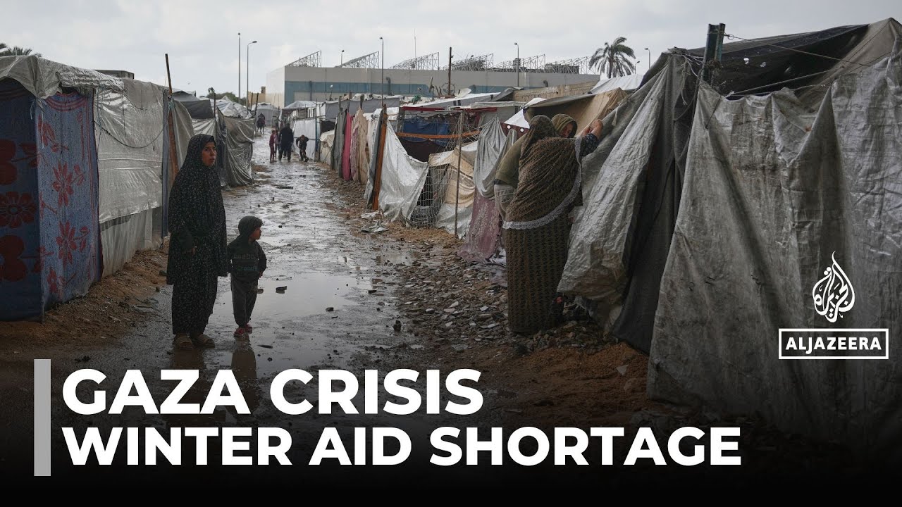 Floods damage makeshift homes: Displaced Palestinians brace for harsh winter